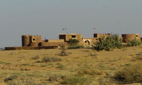 INDIE / Rajasthan / Jaisalmer - pustynia Thar / opuszczony fort
