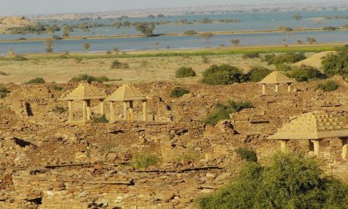 INDIE / Rajasthan / Jaisalmer - pustynia Thar / opuszczone miasto