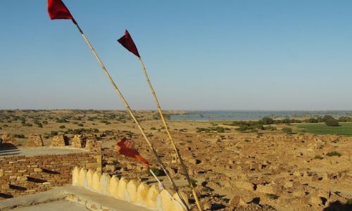 INDIE / Rajasthan / Jaisalmer - pustynia Thar / widok z fortu