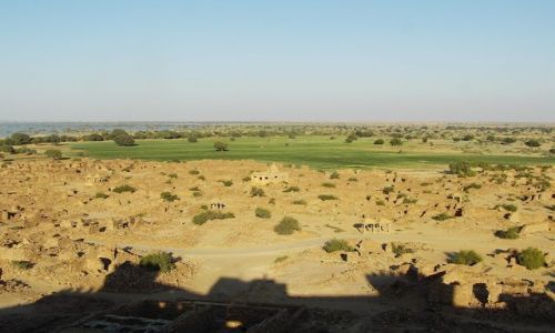 INDIE / Rajasthan / Jaisalmer - pustynia Thar / widok z fortu