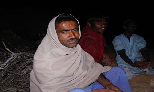 INDIE / Rajasthan / Jaisalmer - pustynia Thar / nocne opowieci