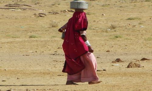 Zdjęcie INDIE / Rajasthan / Jaisalmer - pustynia Thar / życie w wiosce