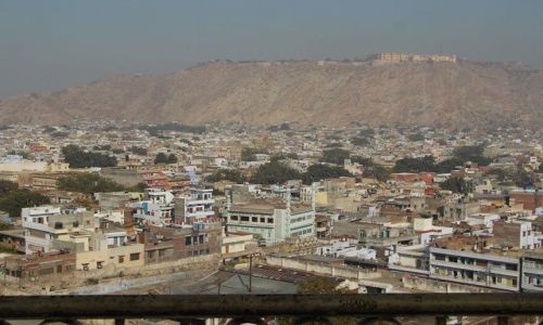 INDIE / Rajasthan / Jaipur / widok na miasto