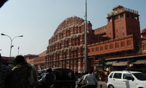 INDIE / Rajasthan / Jaipur / ruch uliczny