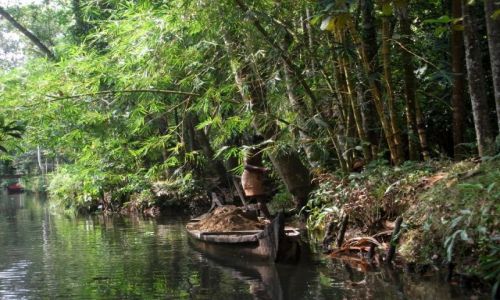 Zdjęcie INDIE / Kerala / ok 40 km od Kochi, backwaters.... / ... piasku nigdy dosyć...