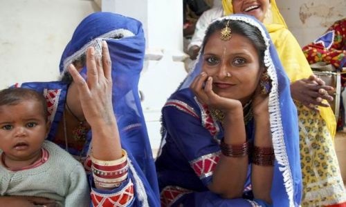 Zdjecie INDIE / Rajastan / Okolice Jajpuru / Twarze Indii