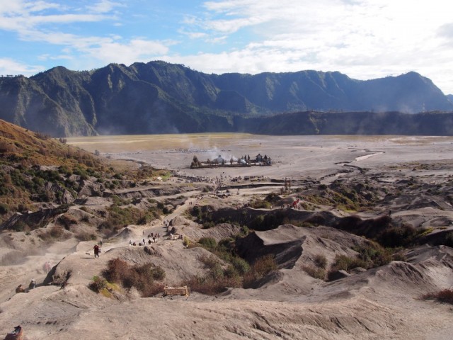 Zdj cia: U stp Bromo, Jawa, Krajobraz nieco ksiycowy, INDONEZJA