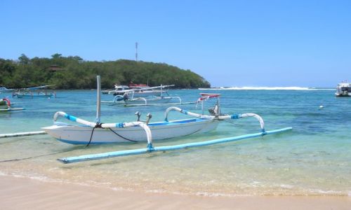 Zdjecie INDONEZJA / nad morzem, bali / Bali / Bali, lodki