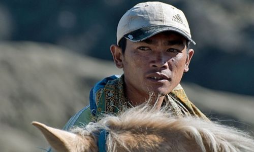 Zdjcie INDONEZJA / - / wulkan Bromo / konny z Bromo