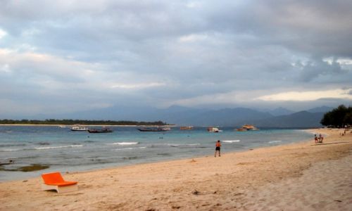 Zdjęcie INDONEZJA / Gili Trawangan / GiliGili /  Zaaaajefajna plazaGiliGili  -Trawangan pfffffff