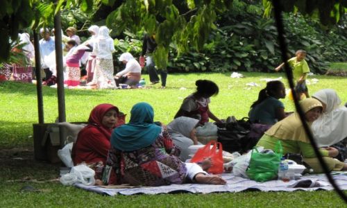 Zdjęcie INDONEZJA / Park Narodowy / Bogor / Piknik w parku