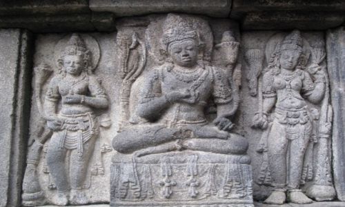 Zdjęcie INDONEZJA / Prambanan / Prambanan / Płaskorzeżba