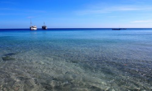 Zdjęcie INDONEZJA / - / Pulau Mojo / Transport czeka