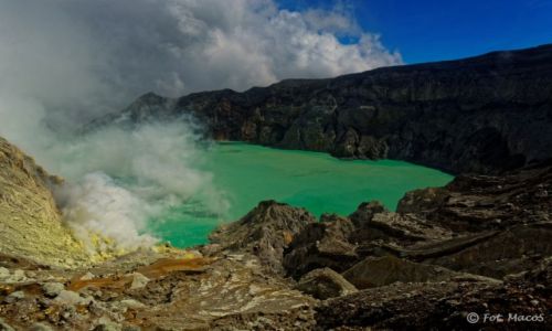 Zdjęcie INDONEZJA / Jawa / Kawah Ijen / Widok wulkanu