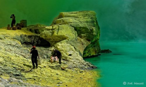 Zdjecie INDONEZJA / Jawa / Kawah Ijen / Krater wulkanu