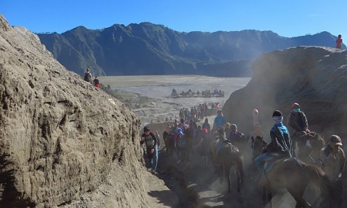 Zdjcie INDONEZJA / Jawa / kaldera Tengger / wejcie na wulkan Bromo
