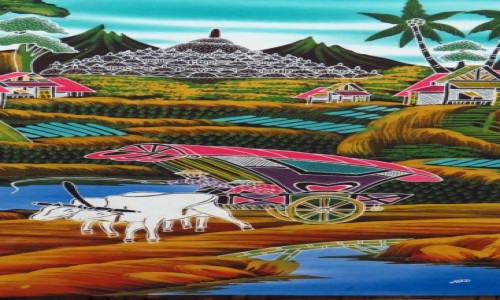 Zdjcie INDONEZJA / Jawa / Yogyakarta / jawajskie batiki