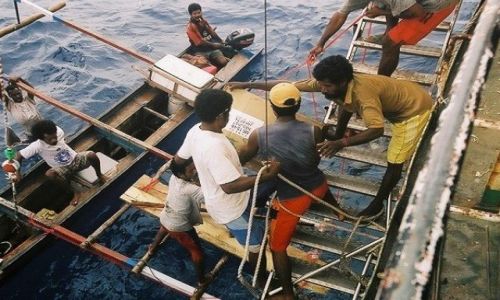 Zdjecie INDONEZJA / West Papua / Biak Regency / Wyladunek
