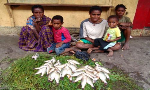 Zdjecie INDONEZJA / Papua Zachodnia / Wamena / Rybacy z Papua