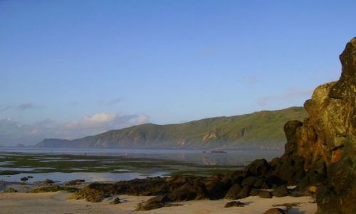Zdjcie INDONEZJA / wyspa Lombok / Kuta Beach / zatoka w Kuta Beach o wicie