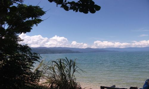 Zdjcie INDONEZJA / Sulawesi (Celebes) / Pendolo, jezioro Poso / ... idc brzegiem ...