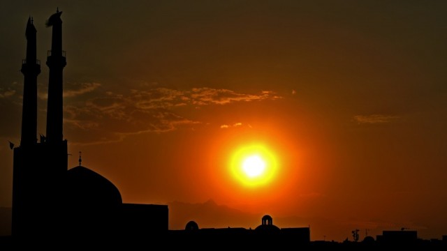 Zdj cia: Yazd, Yazd, wieczr, IRAN