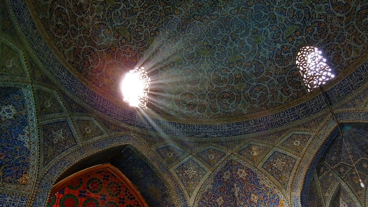 Zdjęcia: Esfahan, Esfahan, w meczecie, IRAN Zdjęcia: Esfahan, Esfahan, w meczecie, IRAN