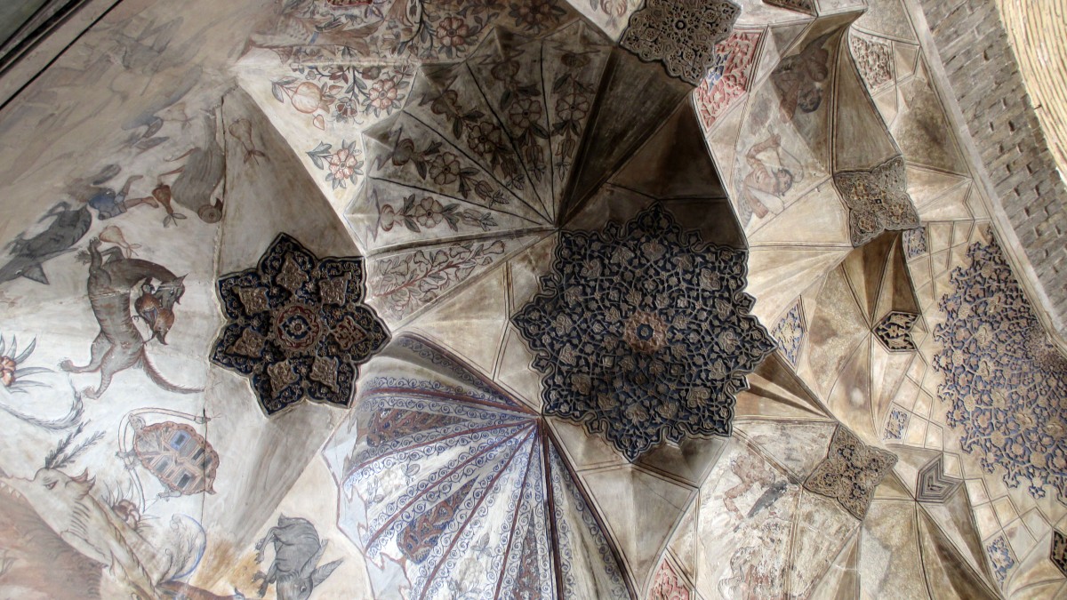 Zdjęcia: Sklepienie wejścia do łaźni, Kerman, Sztuka zdobienia1, IRAN Zdjęcia: Sklepienie wejścia do łaźni, Kerman, Sztuka zdobienia1, IRAN