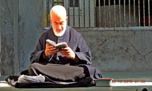 Zdjęcie IRAN / Isfahan / meczet / w meczecie