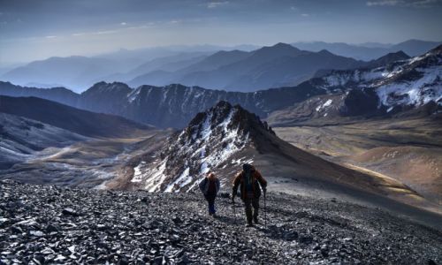Zdjecie IRAN / Gry Alborz / Alam Kuh 4850m / W drodze na szczyt