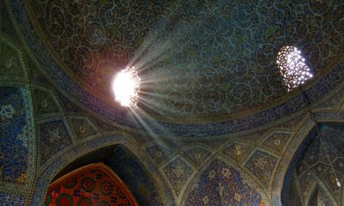 Zdjęcie IRAN / Esfahan / Esfahan / w meczecie