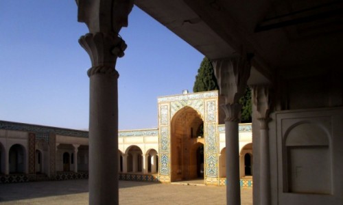 Zdjcie IRAN / Mahan / Mauzoleum Szaha Nematollaha Vali / Dziedziniec