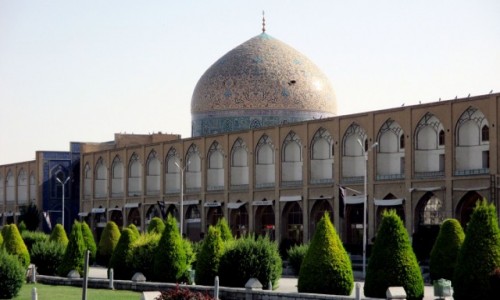 Zdjęcie IRAN / Esfahan / Meczet Szejcha Lotf Allaha / Pod żółtą kopułą