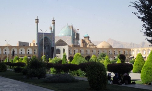 Zdjcie IRAN / Esfahan / Meczet Imama / Patrzc z cienia