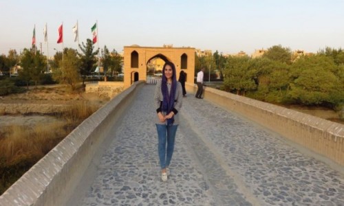 Zdjecie IRAN / - / Isfahan / Zabytkowy most Shahrestan - najstarszy w Isfahanie