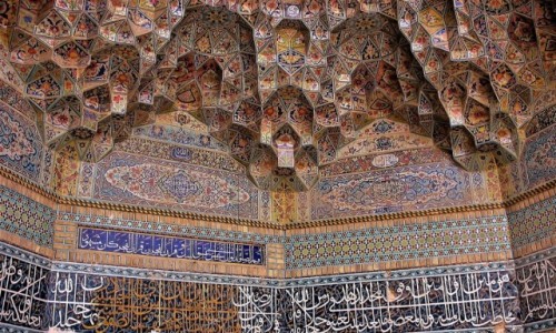 Zdjecie IRAN / Shiraz / Fragment meczetu / Uroda iraskich meczetw