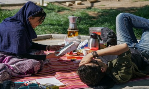 Zdjcie IRAN / ostan Isfahan / Na’in  / Piknik w Na’in 