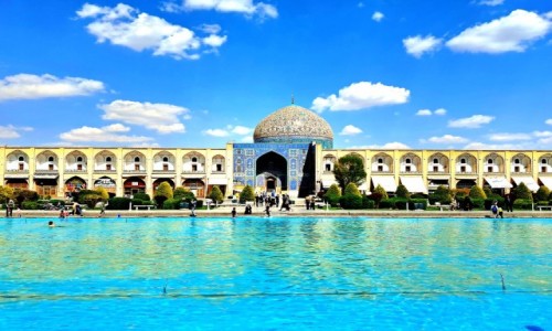 Zdjęcie IRAN / Isfahan / Płać Imama / Widok na bazar