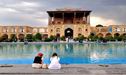 Zdjęcie IRAN / Isfahan / Płać Imama / Pogaduszki