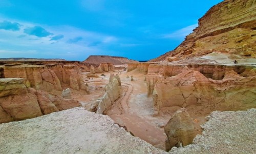 Zdjecie IRAN / Ostan Hormozgan  /  Wyspa Keszm (Qeshm) / Zmierzch w Dolinie Gwiazd