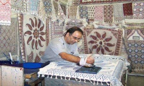 Zdjęcie IRAN / środkowy Iran / Esfahan / drukarz serwet