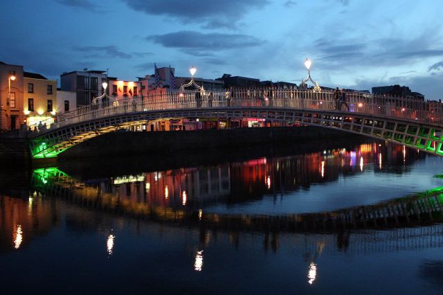 Zdjęcia: Dublin, Dublin nocą 2, IRLANDIA Zdjęcia: Dublin, Dublin nocą 2, IRLANDIA