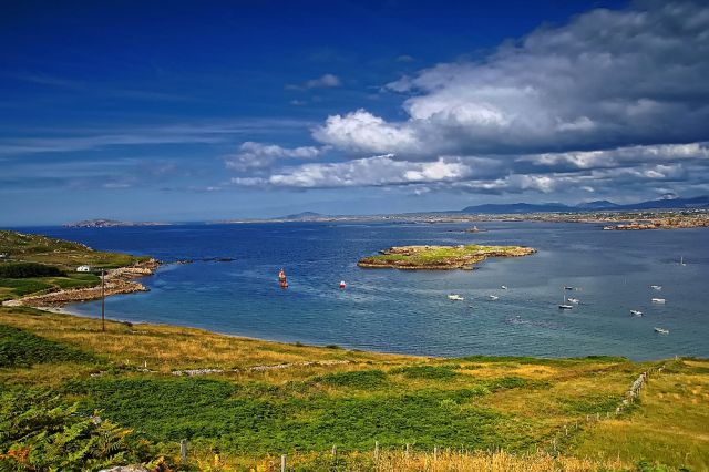 Zdjęcia: Wyspa Aran, Widok z wyspy Aran..., IRLANDIA Zdjęcia: Wyspa Aran, Widok z wyspy Aran..., IRLANDIA