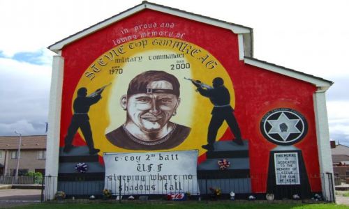 Zdjęcie IRLANDIA / IRLANDIA POLNOCNA, ULSTER / BELFAST / MURAL Z DZIELNICY SHANKILL
