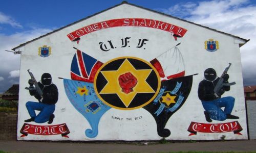Zdjęcie IRLANDIA / IRLANDIA POLNOCNA, ULSTER / BELFAST / MURAL Z DZIELNICY SHANKILL