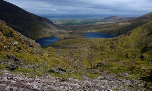 Zdjecie IRLANDIA / KERRY / MACGILLYCUDDY'S REEKS / WIDOK Z ''DIABELSKICH SCHODOW''