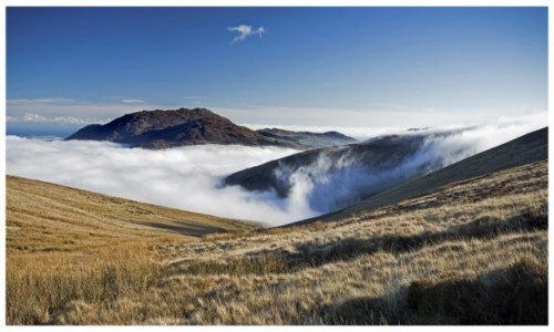 Zdjecie IRLANDIA / Cooley mountains / Irlandia / W chmurach