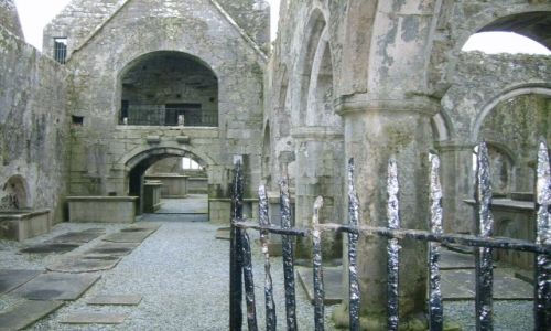Zdjęcie IRLANDIA / Zachodnia Irlandia / okolice Headford / Ruiny klasztoru Ross Friary