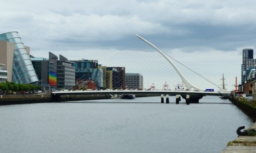 Zdjęcie IRLANDIA / Dublin / . / Lira - Most Samuela Becketa