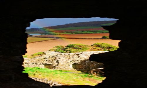 Zdjecie IRLANDIA / Portlaoise / Rock of Dunamase  / Widok z okna :)